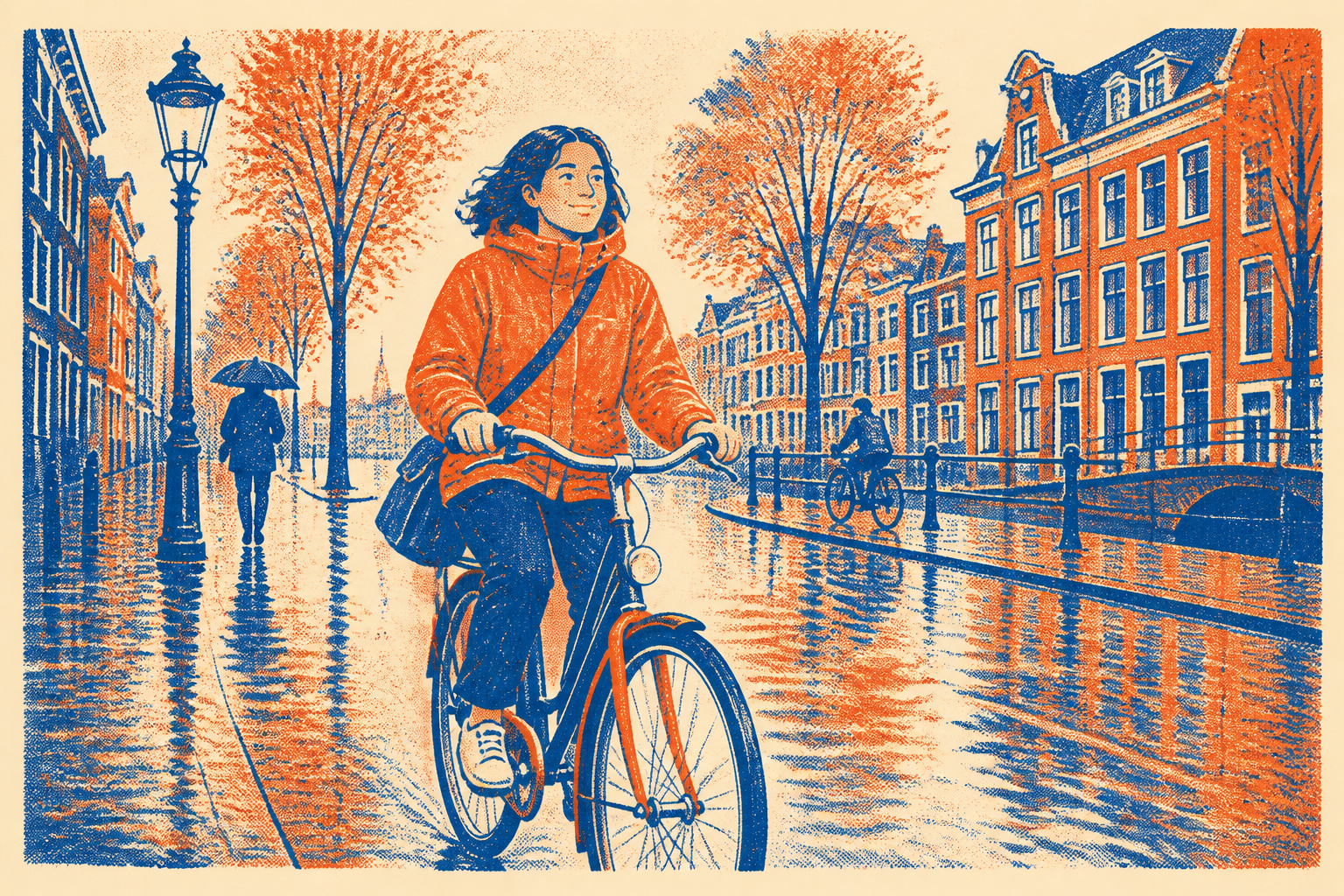 cycliste vélotaf sous la pluie veste imperméable vélo urbain