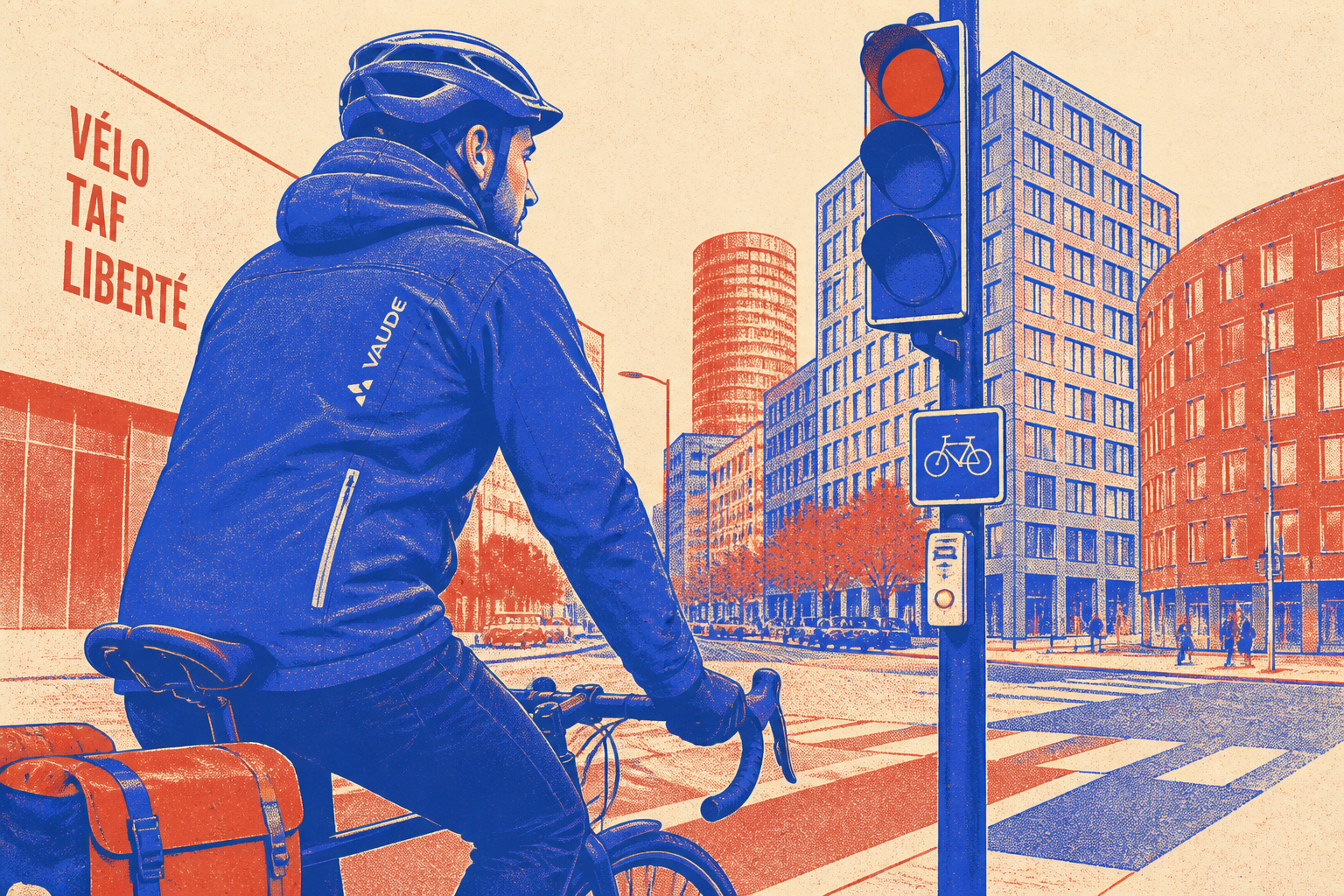 veste pluie vélo imperméable respirante vélotaf urbain coupe urbaine