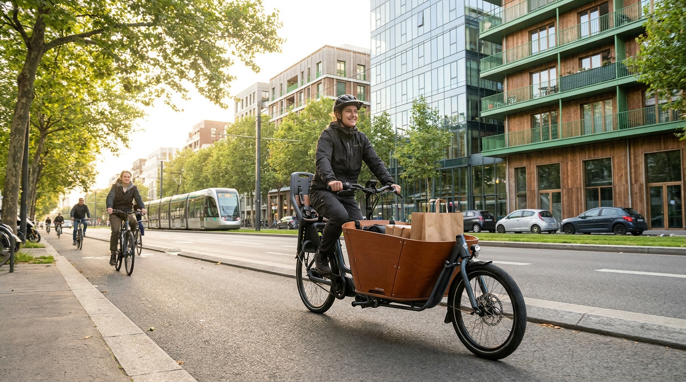 Le vélo cargo électrique : l’atout mobilité de votre ville
